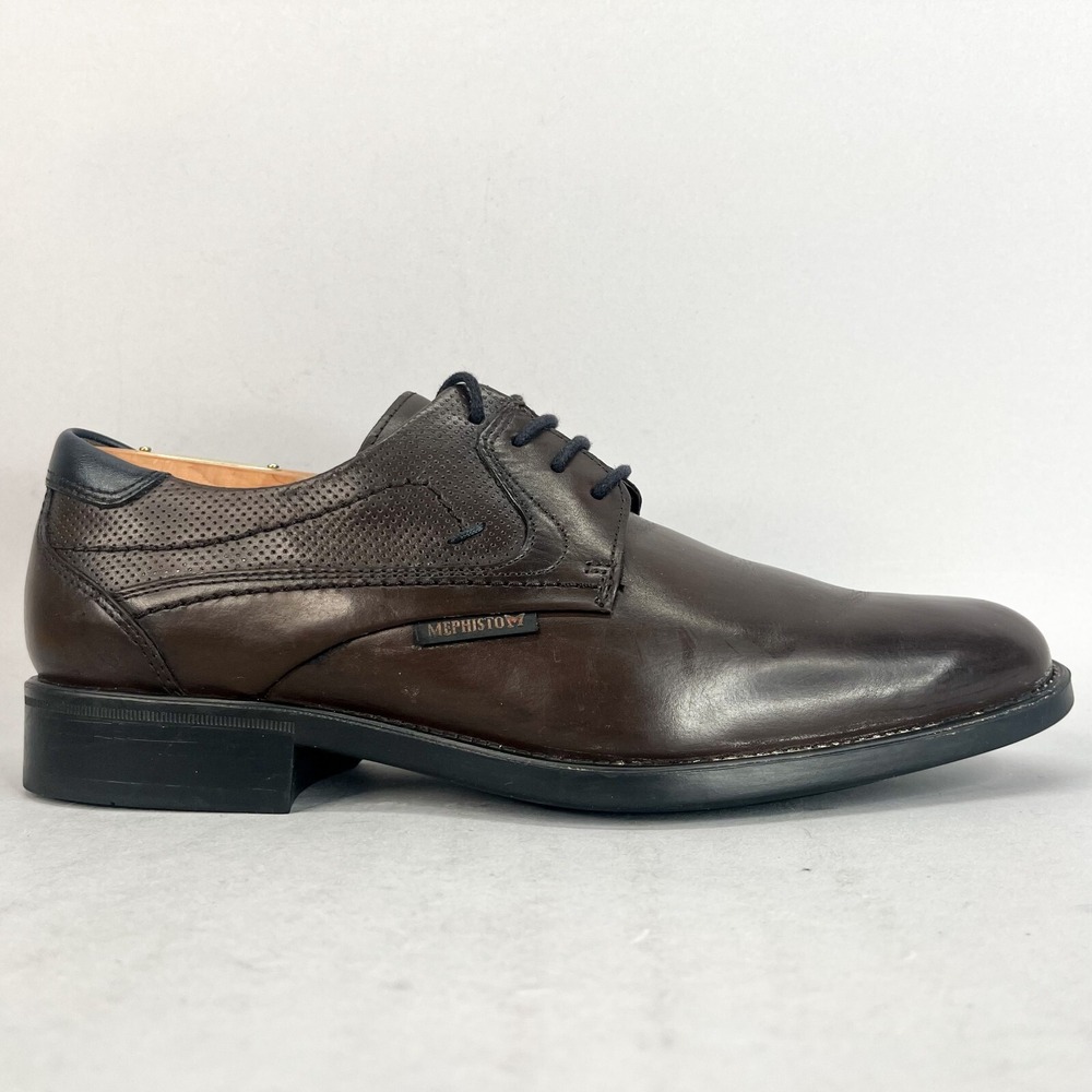 Mephisto Mens 8 Cirus Oxford Brown Leather Air Relax Dress Shoes Comfort Walk‎